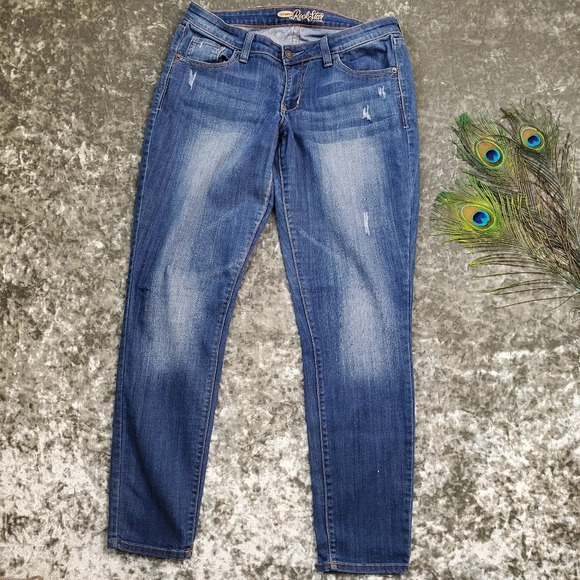 Old Navy Rockstar Distressed Jeans - Picture 1 of 8